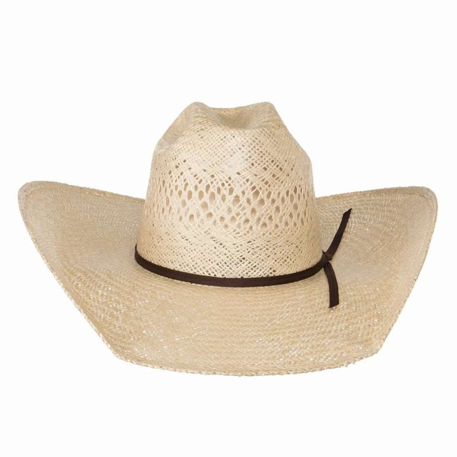 Straw Cowboy Hats * | Rodeo King Jute 5In Brim Natural Cowboy Hat