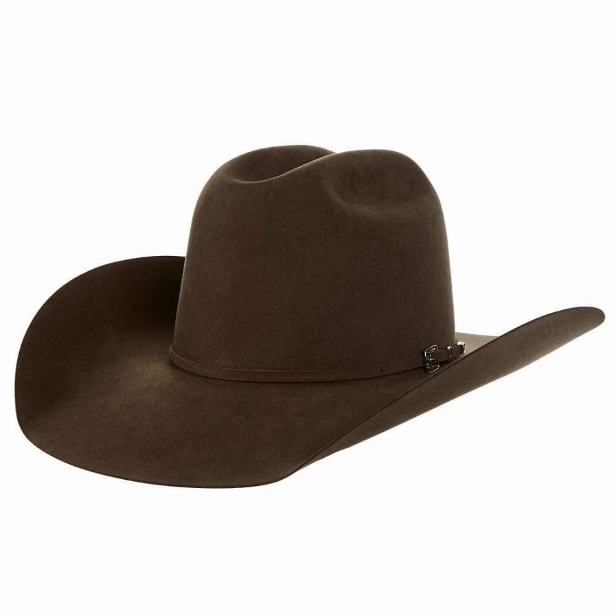 Felt Cowboy Hats * | Ahc Pecan 100X Self Band 4 1/4In. Brim Felt Cowboy Hat