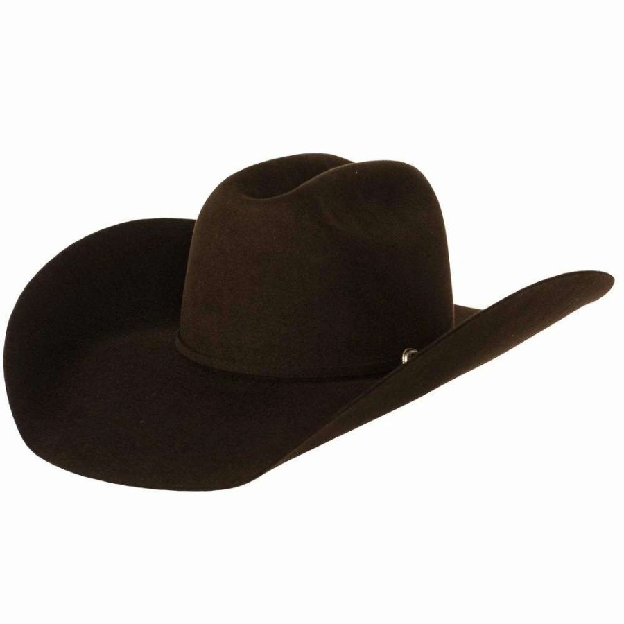 Felt Cowboy Hats * | Rodeo King 7X Chocolate 5In. Brim Open Crown Self Band Felt Hat