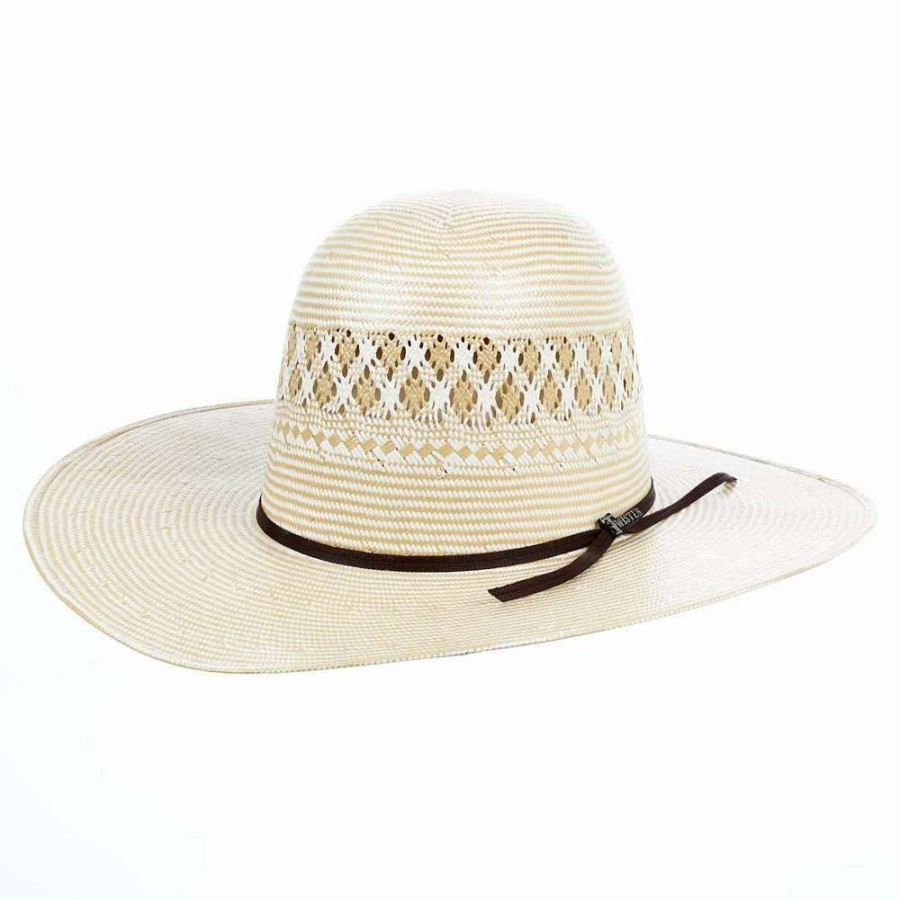 Straw Cowboy Hats * | M&F Twister 20X Shantung Two Tone 4 1/4` Brim Straw Cowboy Hat