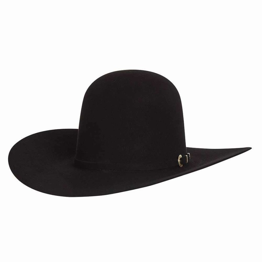 Felt Cowboy Hats * | American Hats 40X Black Open Crown 4-1/4In. Brim Felt Cowboy Hat