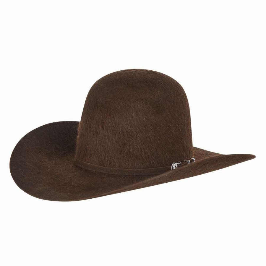 Felt Cowboy Hats * | American Hats 20X Chocolate Grizzly Felt Hat 4 1/4In. Brim Felt Cowboy Hat