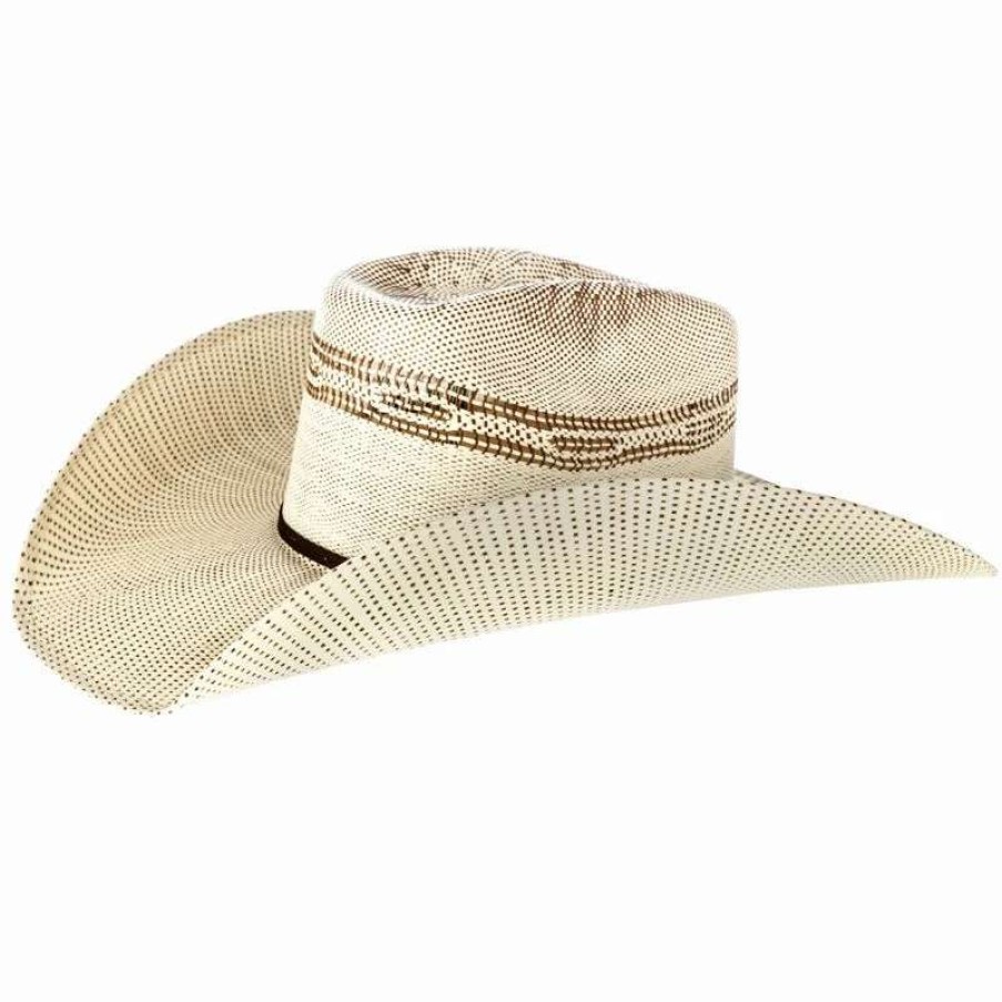 Straw Cowboy Hats * | Twister Brown Bangora Straw Cowboy Hat : Cowbohat