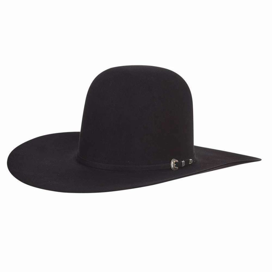 Felt Cowboy Hats * | Rodeo King 100X Black 4 1/2In. Brim Felt Cowboy Hat