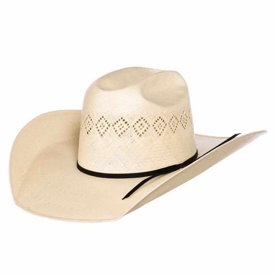 Straw Cowboy Hats * | Rodeo King 24K Shantung Diamond 5In. Brim Open Crown Straw Hat