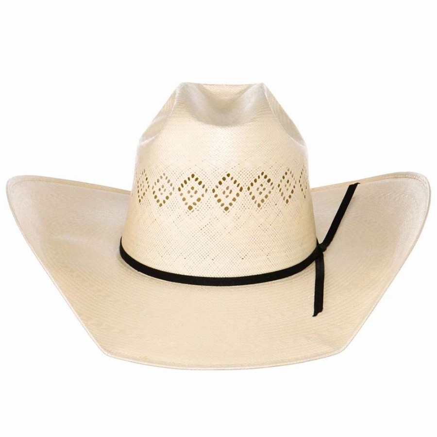 Straw Cowboy Hats * | Rodeo King 24K Shantung Diamond 5In. Brim Open Crown Straw Hat