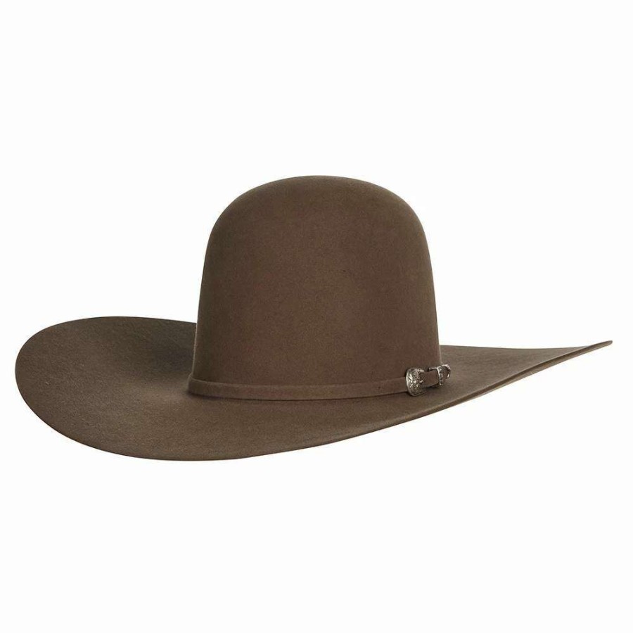 Felt Cowboy Hats * | American Hats Ahc 20X Pecan 5In. Brim Open Crown Felt Cowboy Hat