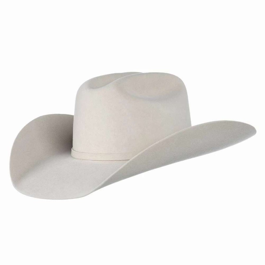 Felt Cowboy Hats * | Ariat Bone 10X 4 1/4In. Brim Cattlemans Crease Felt Cowboy Hat