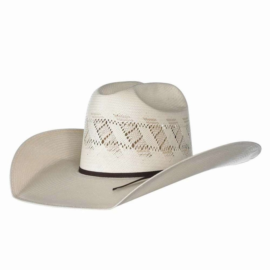 Straw Cowboy Hats * | Rodeo King Ivory The Wind Shantung 4 1/2In. Brim Open Crown Straw Cowboy Hat