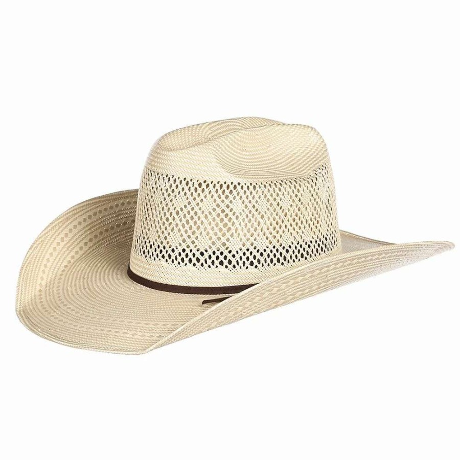 Straw Cowboy Hats * | Rodeo King Diamond Breeze Open Crown 4-1/4In. Brim Natural Straw Cowboy Hat