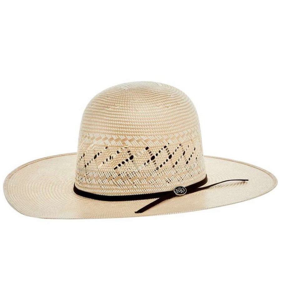 Straw Cowboy Hats * | Nrs 20X Two Tone With Diamond Vent 4 1/4 Inch Brim Open Crown Straw Cowboy Hat