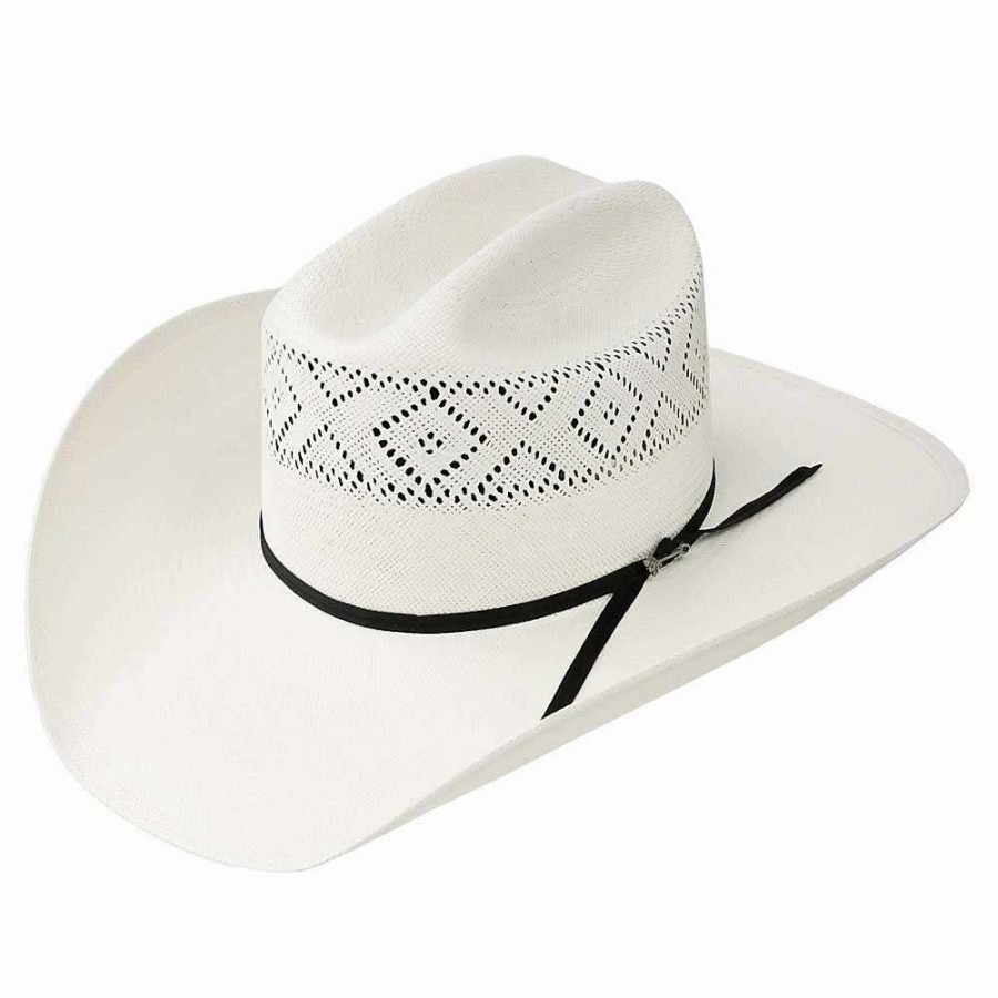 Straw Cowboy Hats * | Stetson Hats 10X Saddleman 4 1/4In. Brim Precreased Straw Cowboy Hat